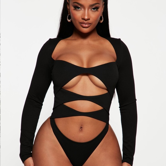 Fashion Nova Maryann Cut Out Bodysuit - Picture 2 of 5
